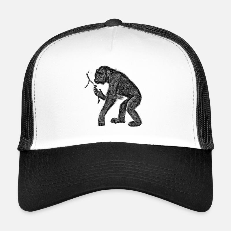 Schimpanse mit Ast Trucker Cap