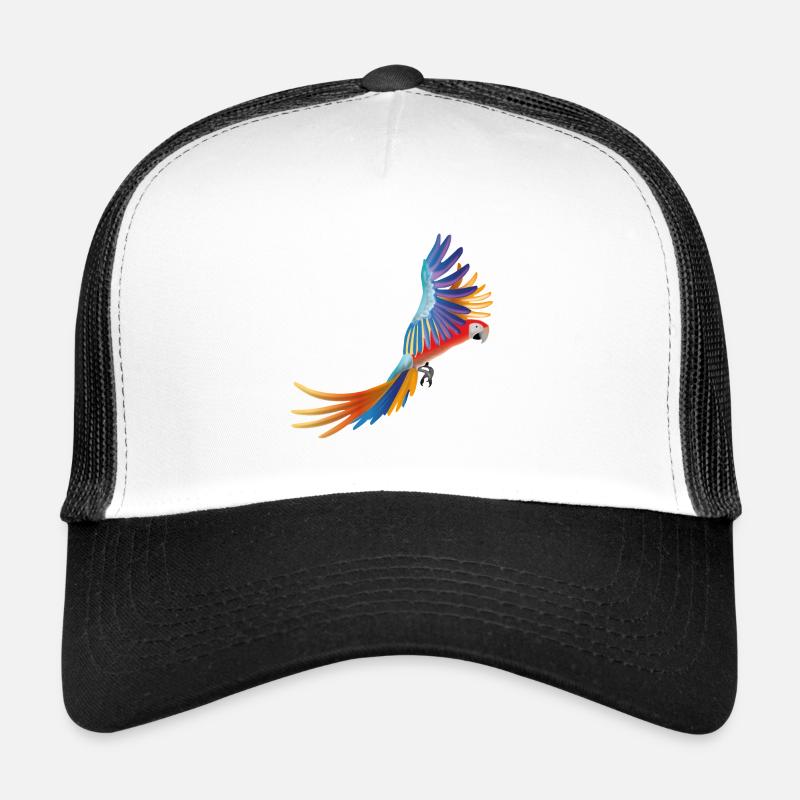 macaw - Trucker Cap - white/black