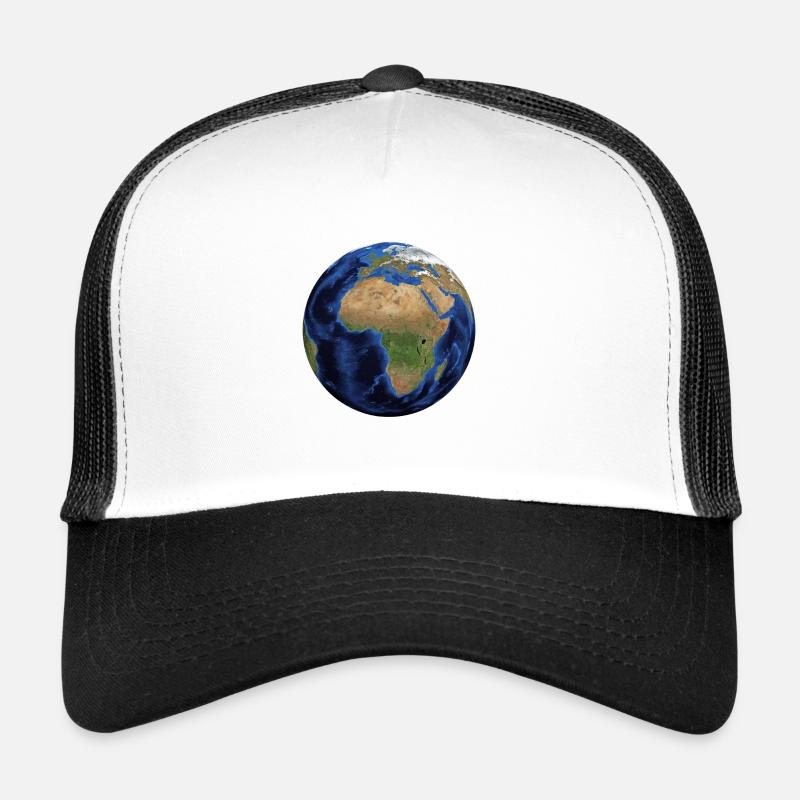 Trage die Welt mit dir - Trucker Cap - Weiß/Schwarz
