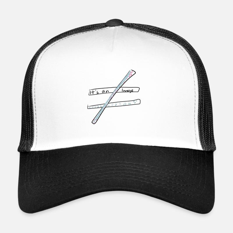 Gleichung Rechnung - Trucker Cap - Weiß/Schwarz