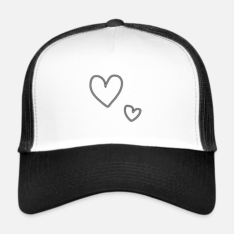 heart big Trucker Cap