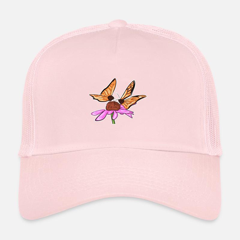fleur de papillon symbole naturel du printemps Casquette trucker 