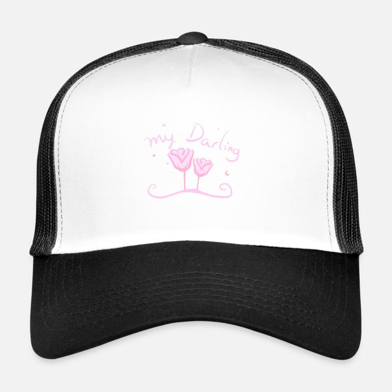 ma rose rose darling préférée Darling Flower Casquette trucker 