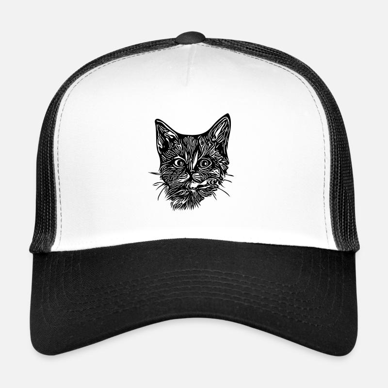 Chaton mignon et mignon Casquette trucker 