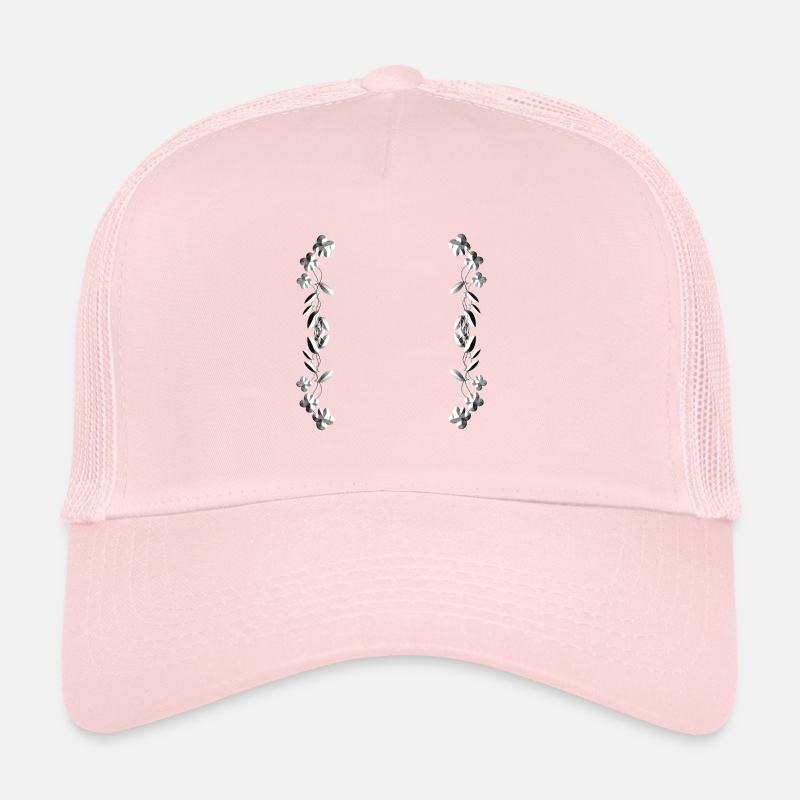 ligne argent argenté gris Casquette trucker 