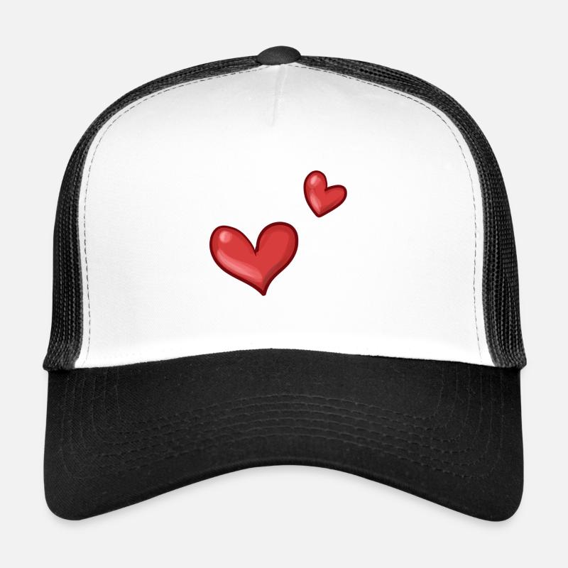 zwei rote herzen herz Trucker Cap