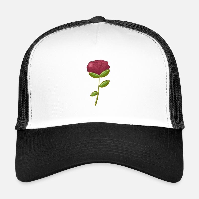 Fleur violette symbole nature Casquette trucker 