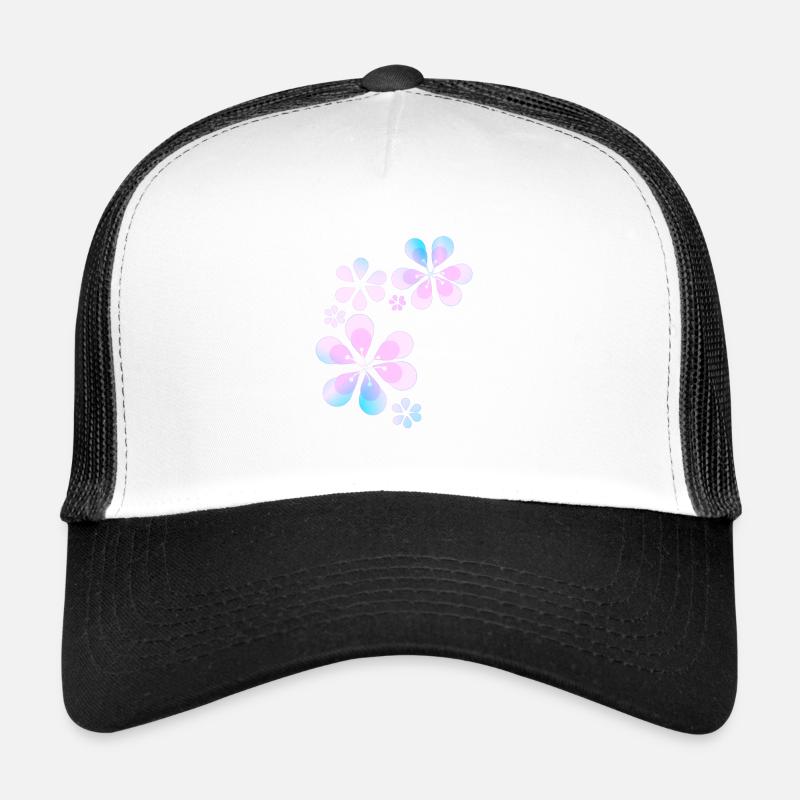 Fleurs roses Motif Symbole Forme Fleurs Casquette trucker 