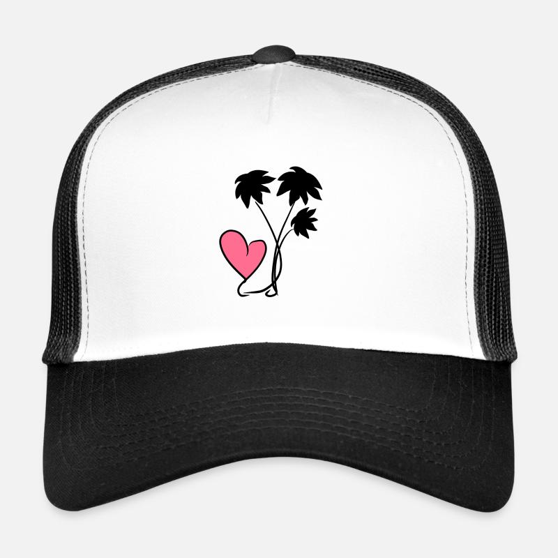 herz rosa blumen pflanzen Trucker Cap