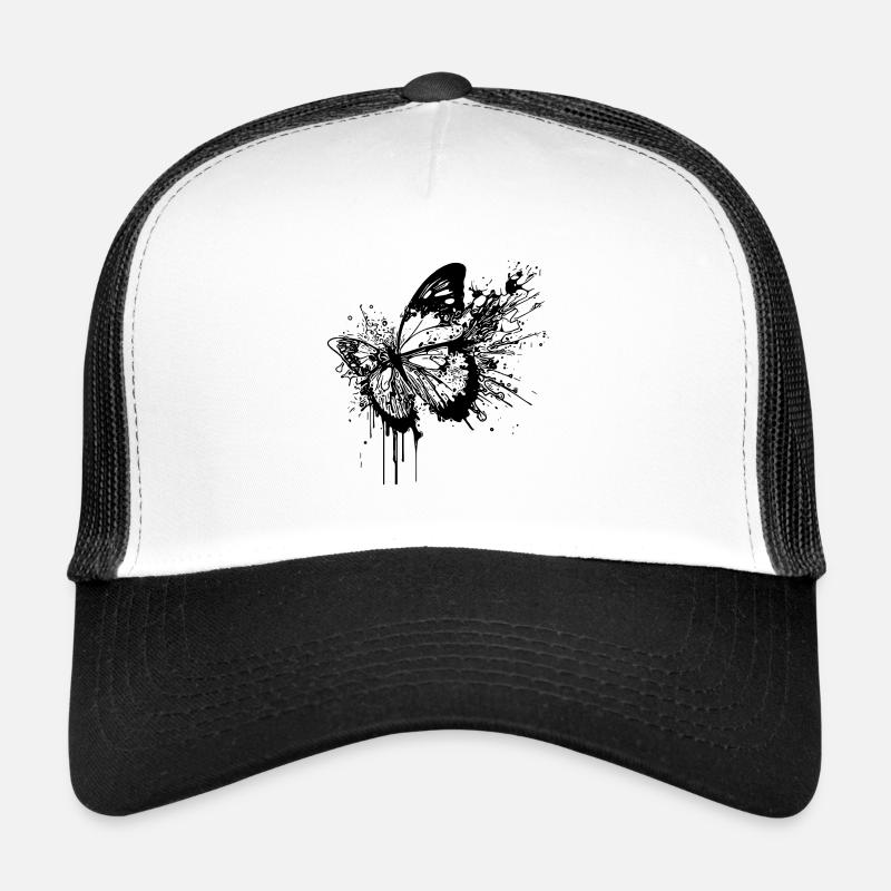 Splash Tattoo Ink Butterfly Trucker Cap