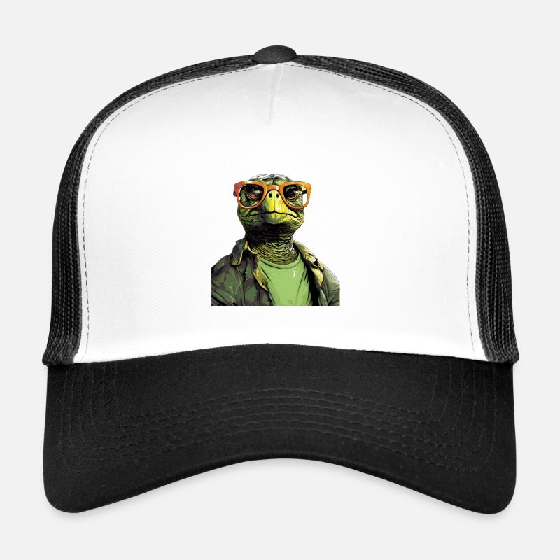 Coole Schildkröte mit Sonnenbrille Trucker Cap