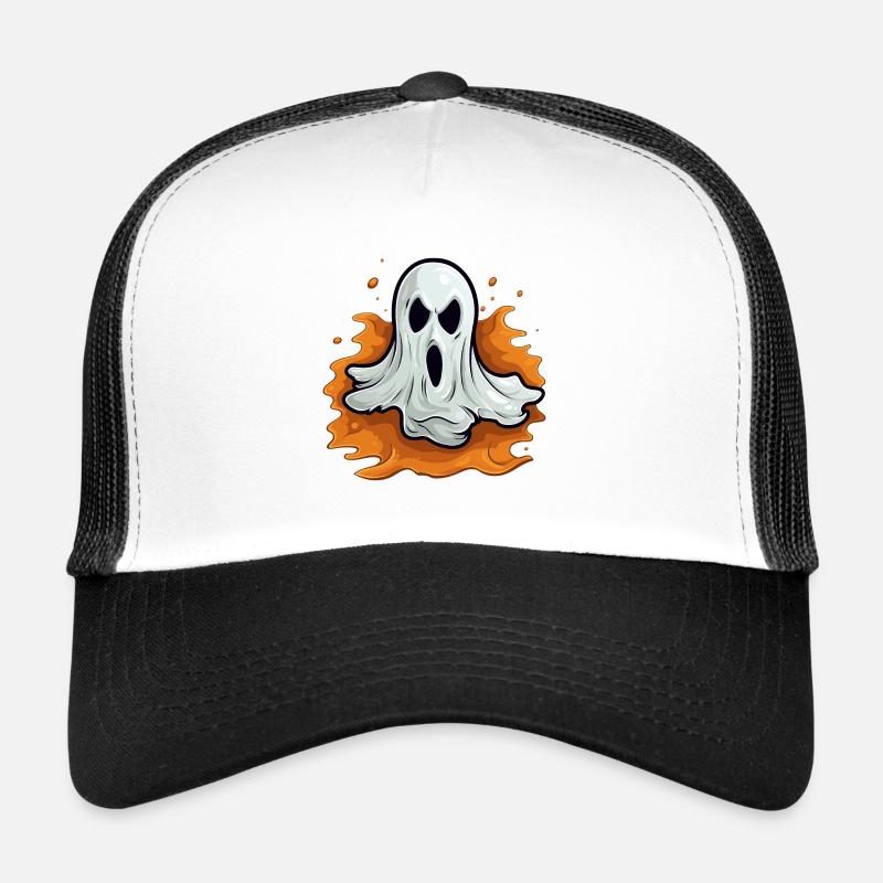 Fantôme effrayant avec un visage effrayant Casquette trucker 