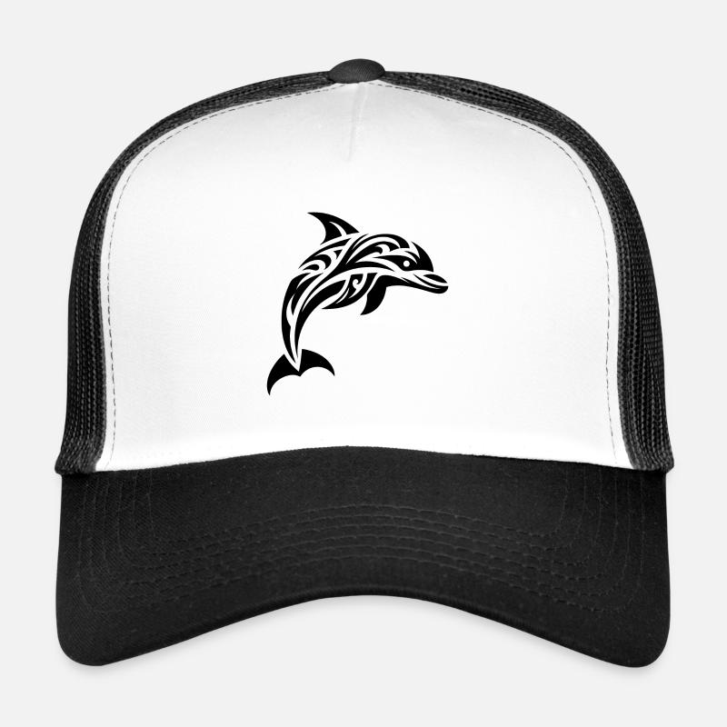 Springender süßer Tattoo Delfin Trucker Cap
