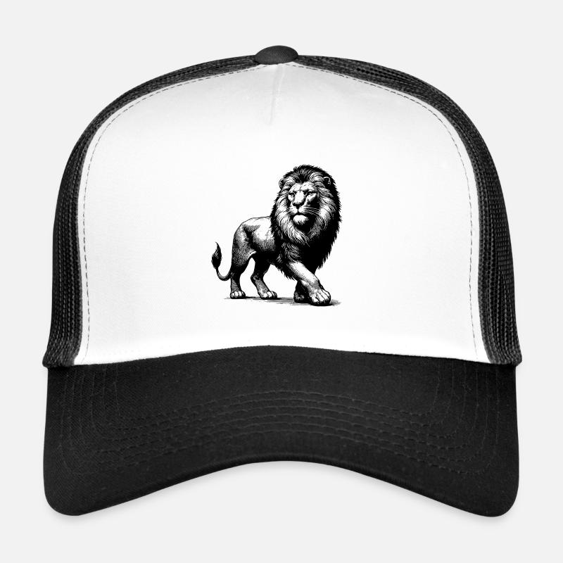 Lion fier et élégant Casquette trucker 
