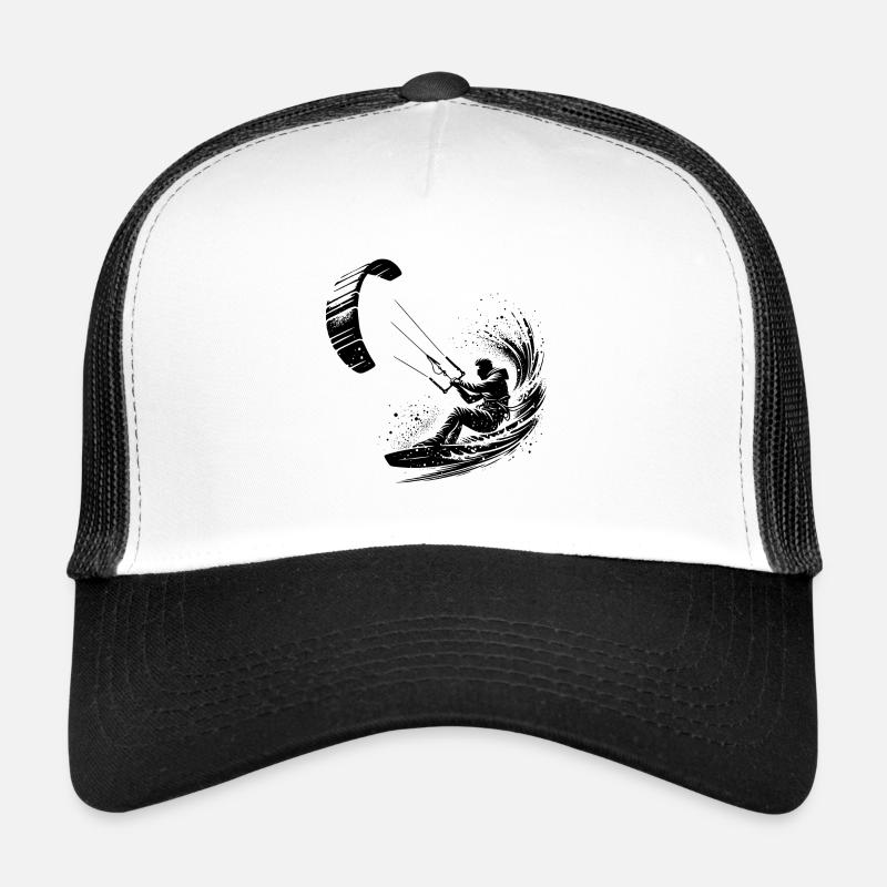 Kite Surfer Splash Wasserspritzer mit Drachen Trucker Cap