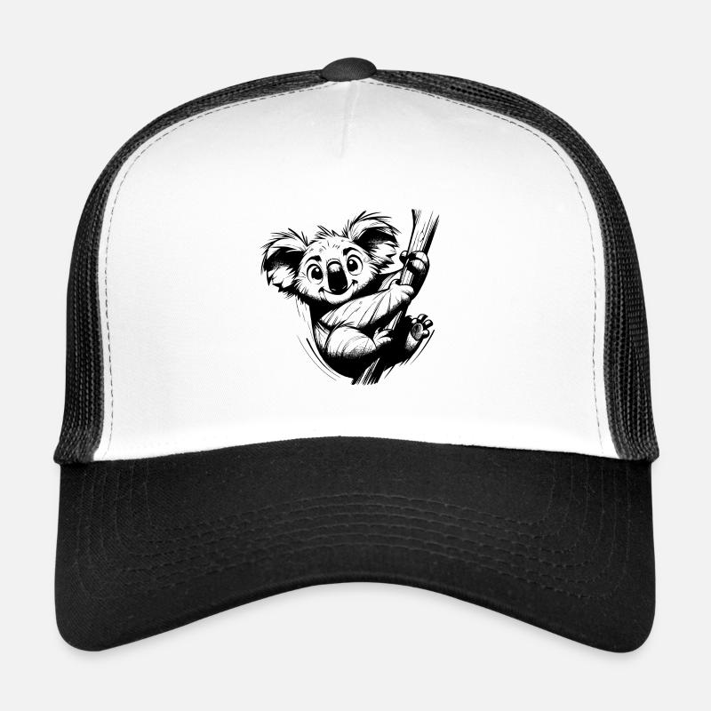 Australie crayon dessin Koala sur branche d’arbre Casquette trucker 