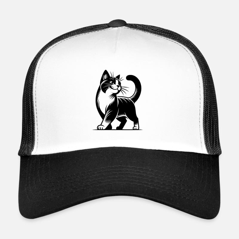 Elegante Stuben Katze mit süssem Blick Trucker Cap