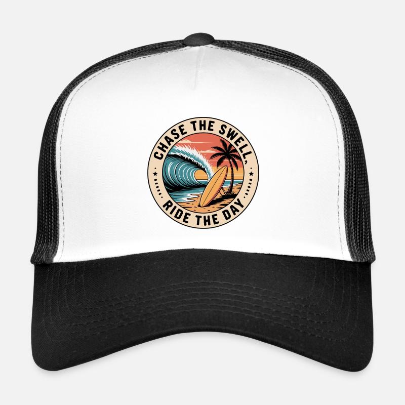 Poursuivez la houle, chevauchez la journée Casquette trucker 