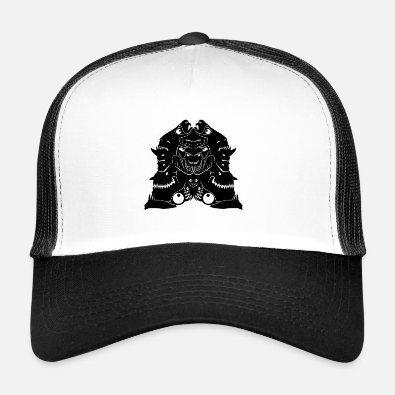 The Monster Black - Trucker Cap - white/black