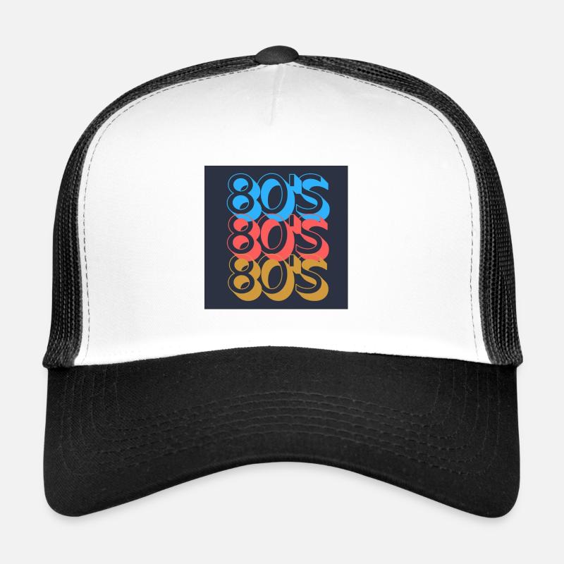 80's Blue, Red and Yellow Trucker Cap