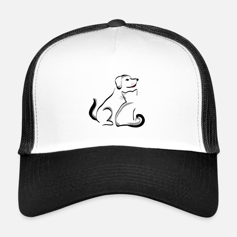 Chien et chat Casquette trucker 