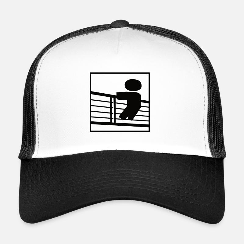 Invité de clôture, balustrade, vue Casquette trucker 