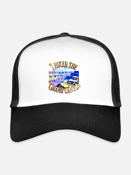 J’ai fait une randonnée dans le Grand Canyon Arizona Men Women - Casquette trucker  - blanc/noir - Devant