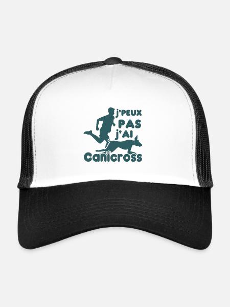 I can't I have canicross, humor canicross - Trucker Cap - white/black - Front