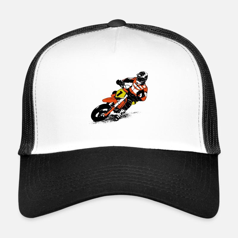 Supermoto - Trucker Cap - Weiß/Schwarz