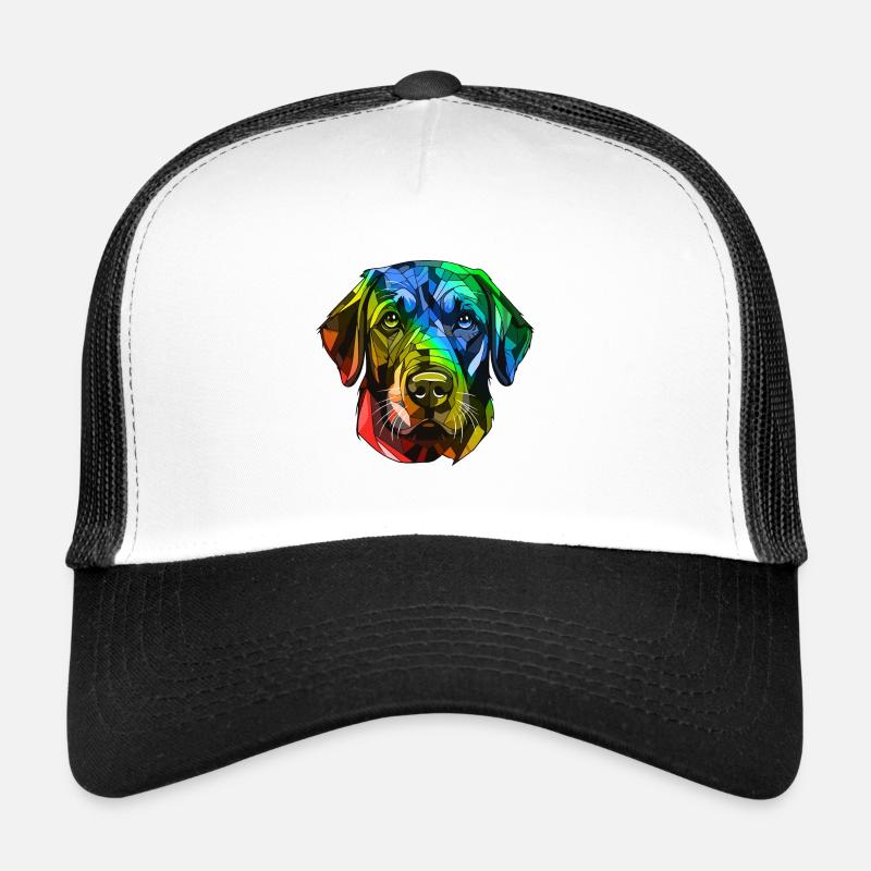 Labrador Hund Kopf Bunt Trucker Cap