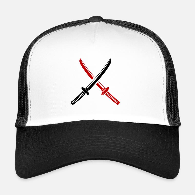 Symbole de l’épée de samouraï Casquette trucker 