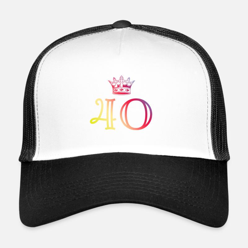 40 Zahl Krone Trucker Cap