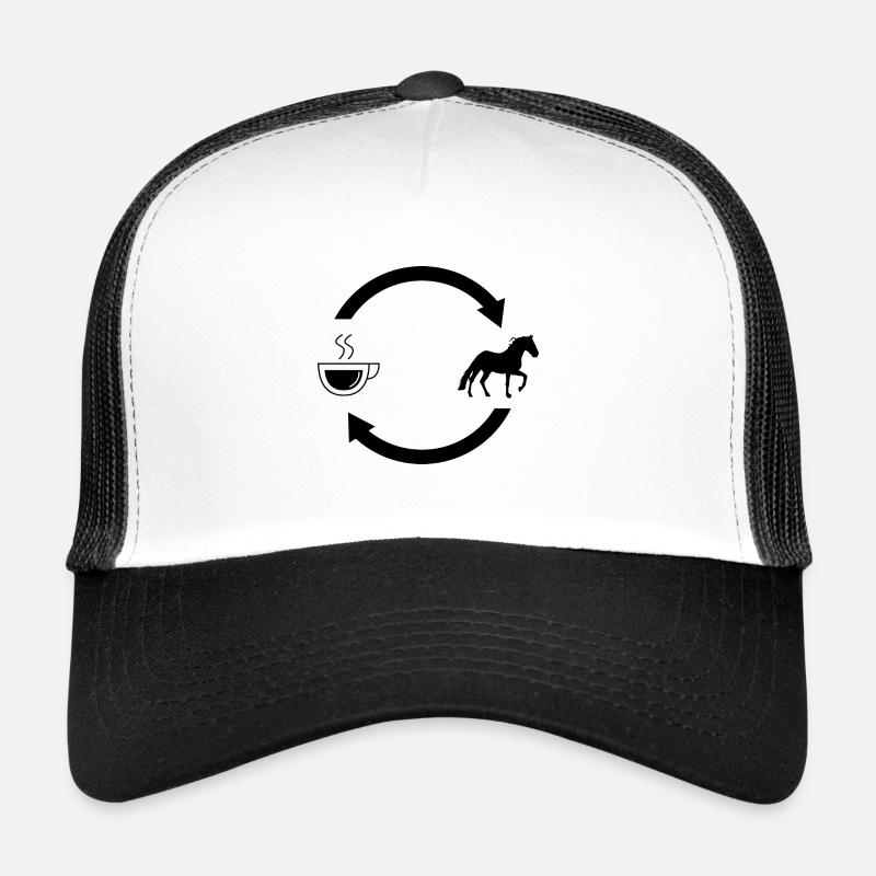 Kaffee laden Pfeile und Pferd - Trucker Cap