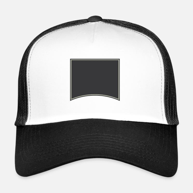 Banner groß - Trucker Cap - Weiß/Schwarz