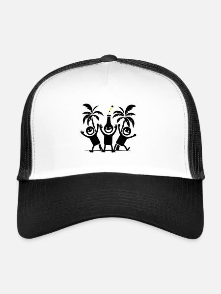 Party Team Holidays - Trucker Cap - white/black - Front