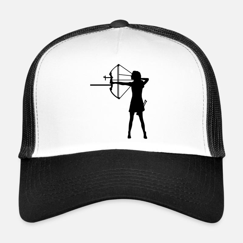 composé de dame unique - Casquette trucker  - blanc/noir
