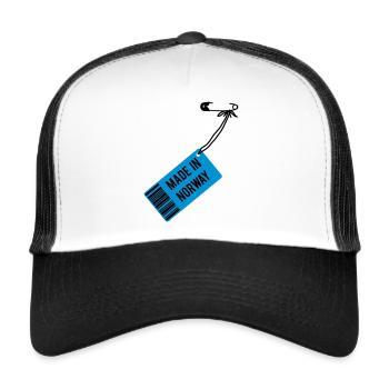 Made in Norway - Trucker Cap - Weiß/Schwarz - Vorne