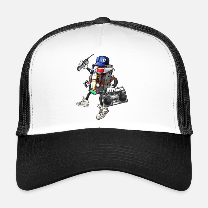 I Am The 80s - Casquette trucker  - blanc/noir