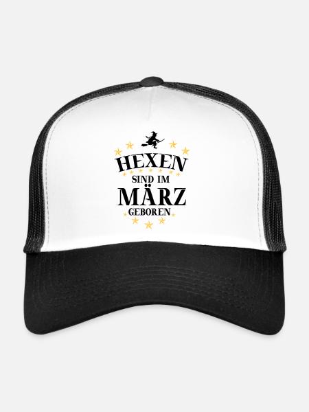 Witches March - Trucker Cap - white/black - Front