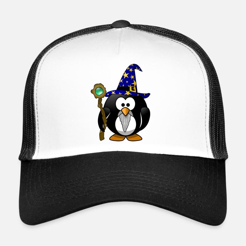 penguin95 - Casquette trucker  - blanc/noir