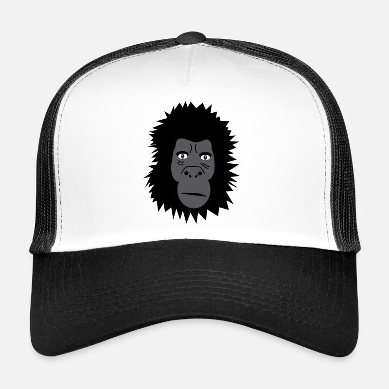 Gorilla - Casquette trucker  - blanc/noir