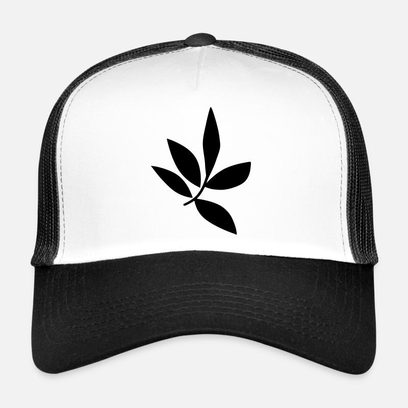 Blatt - Trucker Cap - Weiß/Schwarz