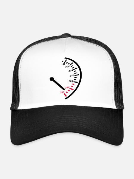 speed__f2 - Trucker Cap - white/black - Front