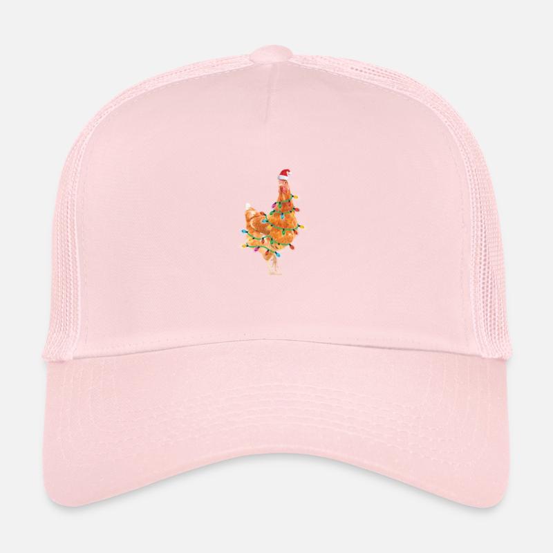 Chicken String Lights Christmas Christmas Hat Trucker Cap