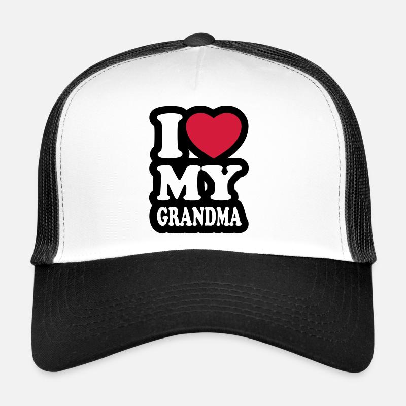 I love my grandma - Trucker Cap - white/black