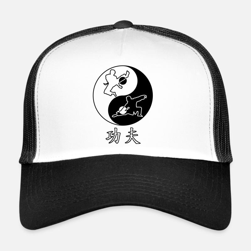 Kung Fu - Trucker Cap - Weiß/Schwarz