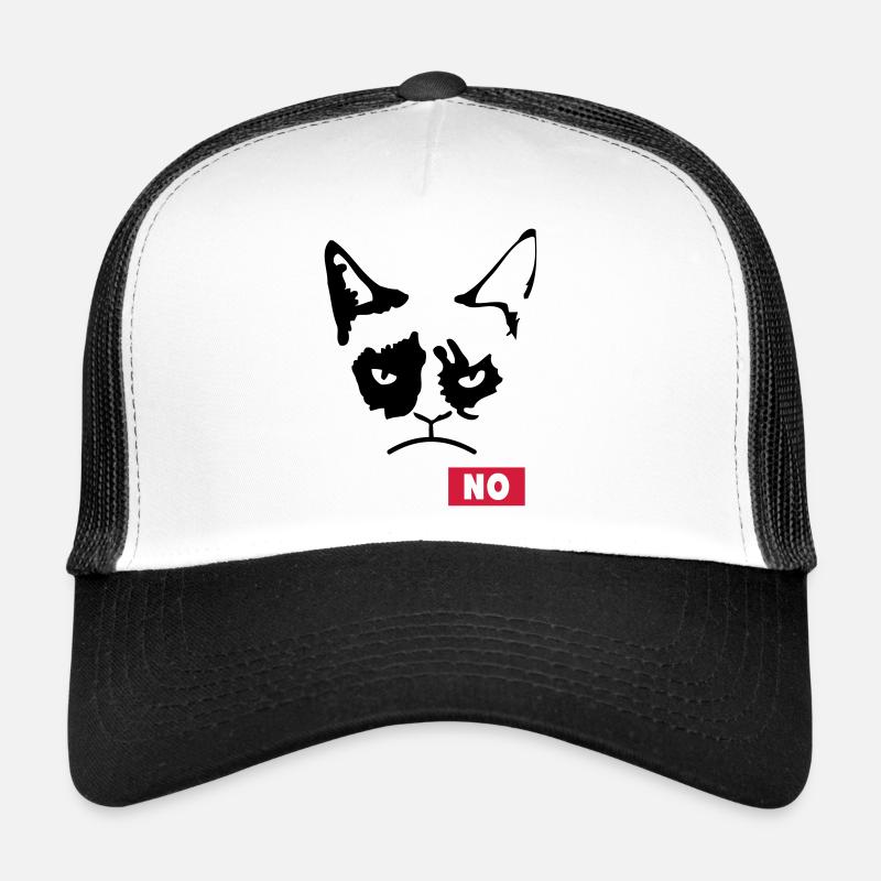 Grumpy Cat - Trucker Cap - Weiß/Schwarz