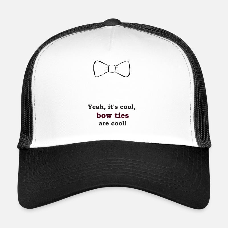bow tie are cool - Casquette trucker  - blanc/noir