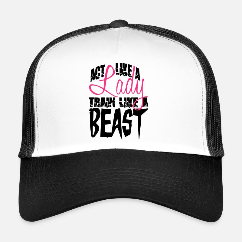 Agir comme un train de Dame comme une bête Casquette trucker 