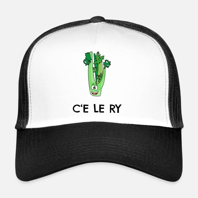 CELERY C'EST LA VIE - Trucker Cap - white/black